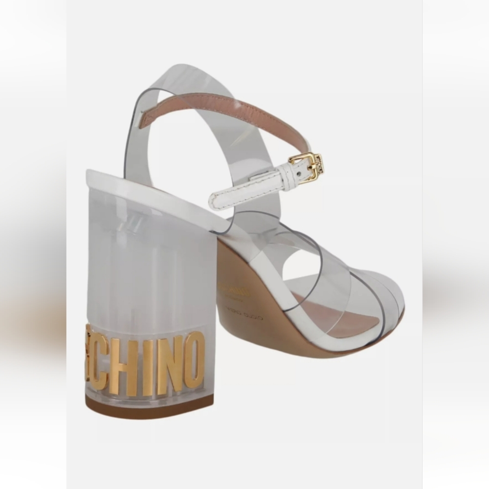 Moschino Women's Clear Heeled Sandals - Picture 5 of 5